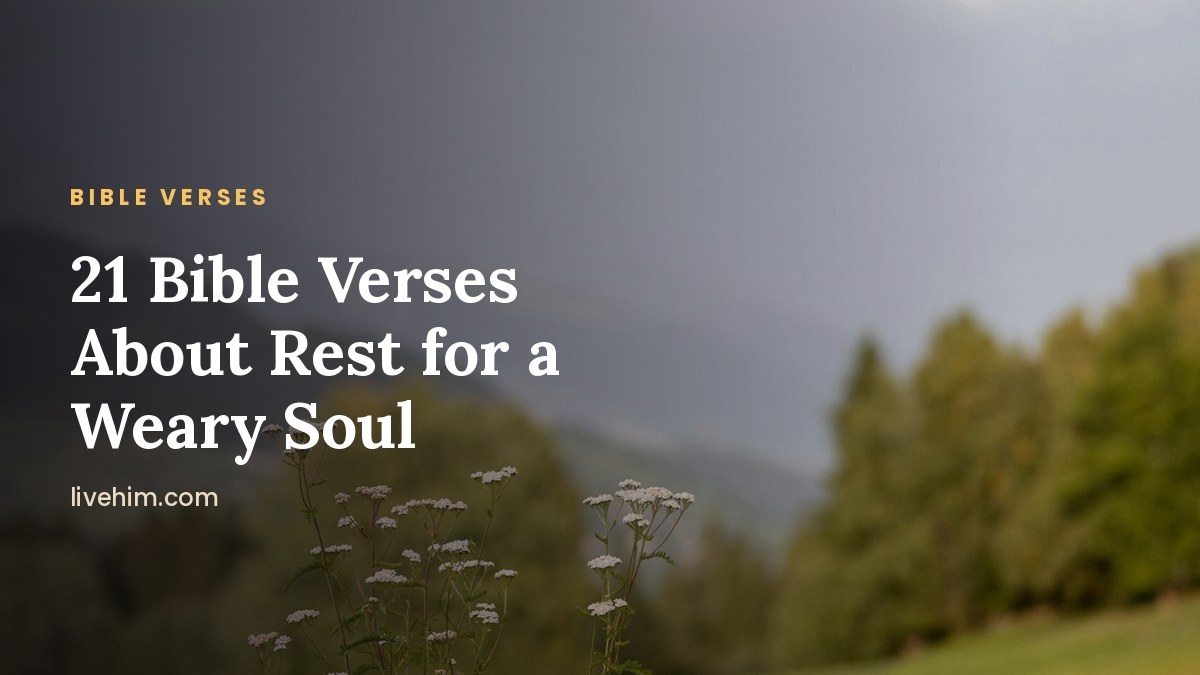 Bible Verses About Rest: 21 Scriptures for a Weary Soul