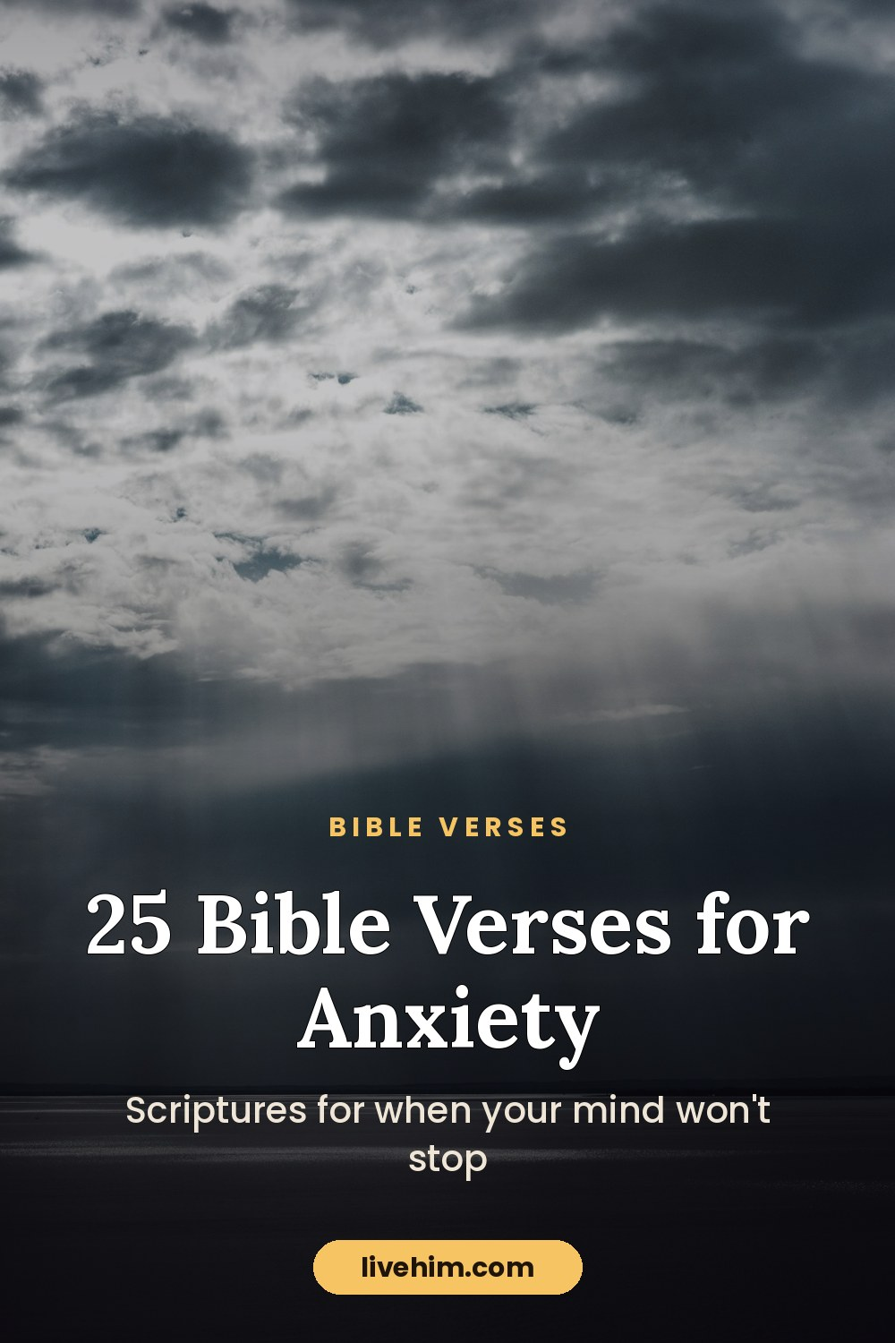 25 Bible Verses for Anxiety and Worry (NIV)
